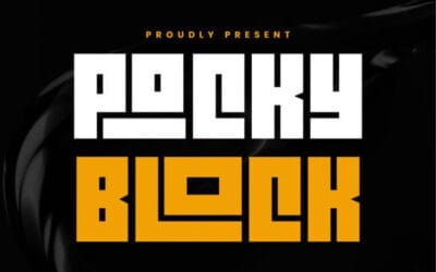 Pocky Block Font