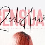 Red Hair Sensual Font