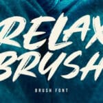 Relax Brush Font