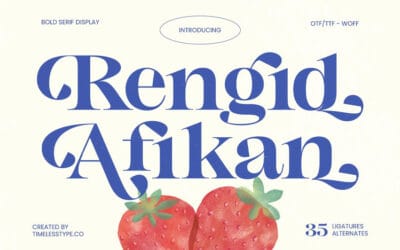 Rengid Afikan Font