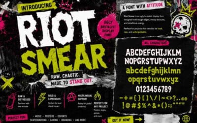 Riot Smear Font