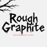 Rough Graphite Font