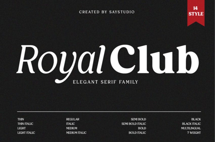 Royal Club Font