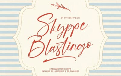 Skyppe Blastingo Font