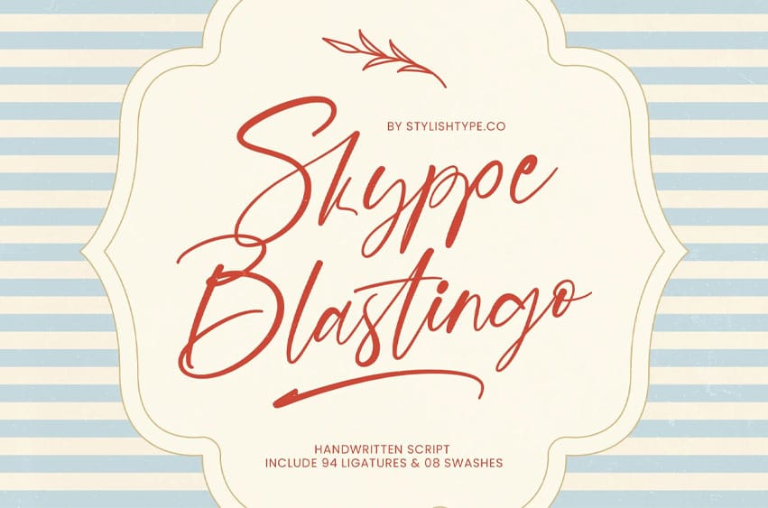 Skyppe Blastingo Font