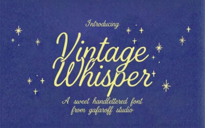 Vintage Whisper Font