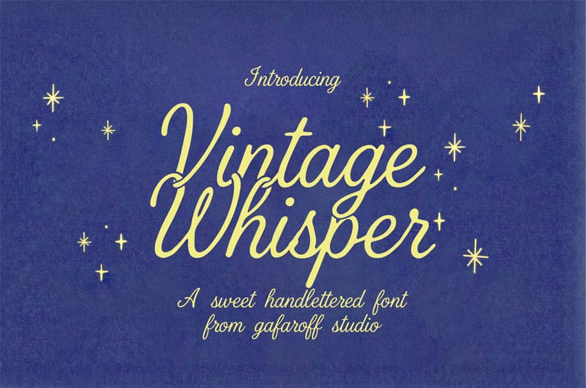 Vintage Whisper Font