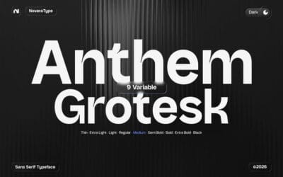 Anthem Grotesk Font