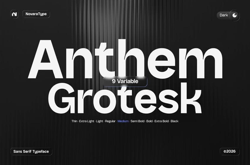 Anthem Grotesk Font