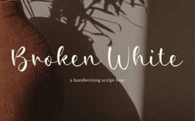 Broken White Font