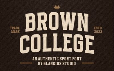 Brown College Font