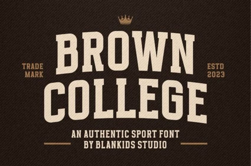 Brown College Font