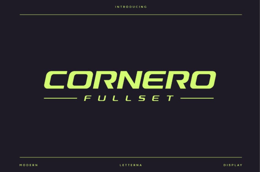 Cornero Fullset Font