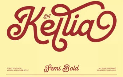 Dh Kellia Semi Bold Font