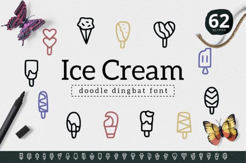 Ice Cream Font