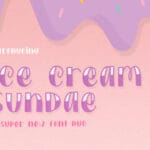 Ice Cream Sundae Font