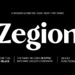 Zegion Font
