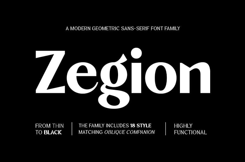 Zegion Font