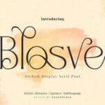 Blosvet Font