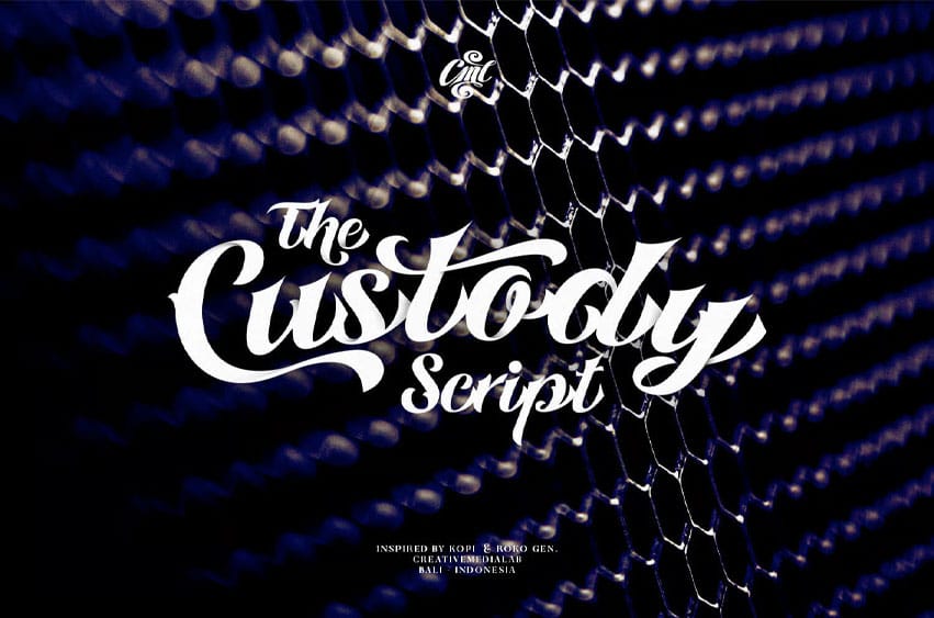 Custody Script Font