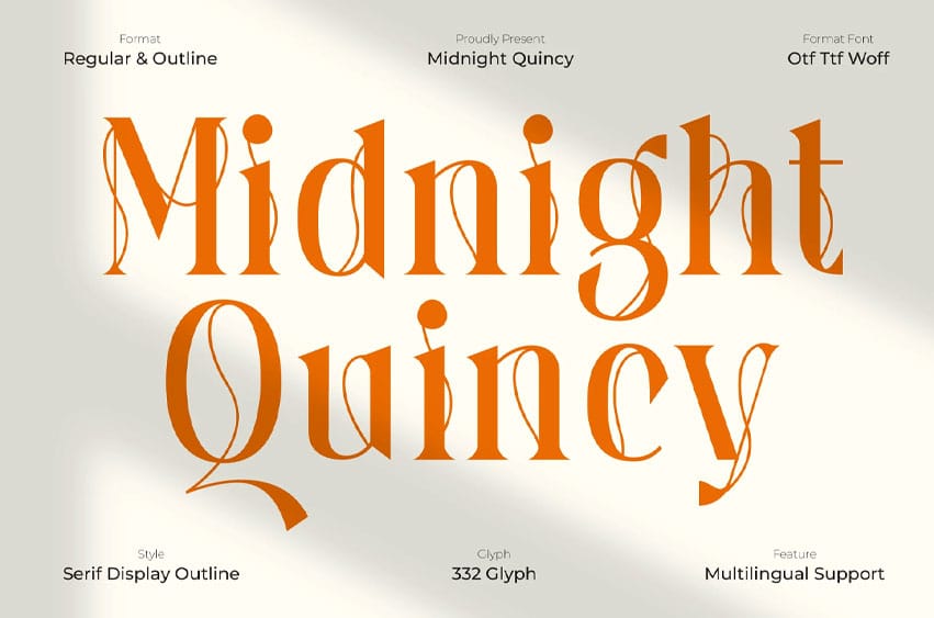Midnight Quincy Font