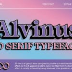 Alvinus 3D Font