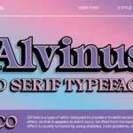 Alvinus 3D Font