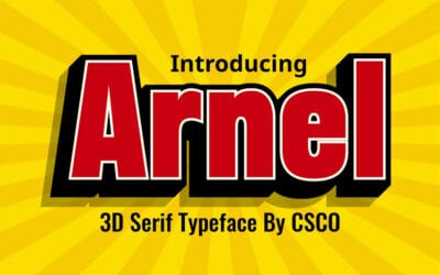 Arnel 3D Font