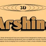 Arshine 3D Font