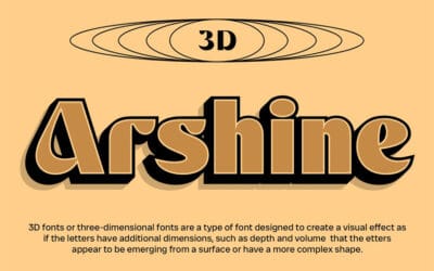 Arshine 3D Font