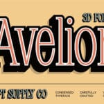 Avelion 3D Font