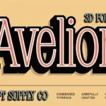 Avelion 3D Font