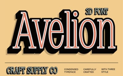 Avelion 3D Font