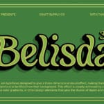 Belisda 3D Font