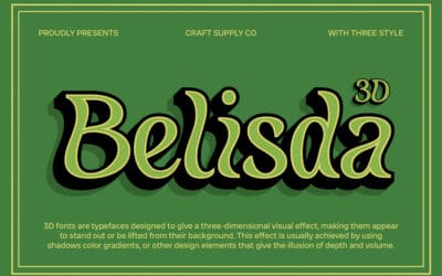 Belisda 3D Font