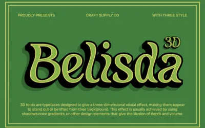 Belisda 3D Font