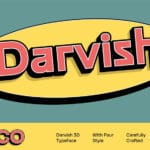 CS Darvish 3D Font