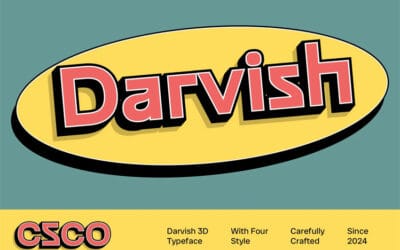 CS Darvish 3D Font