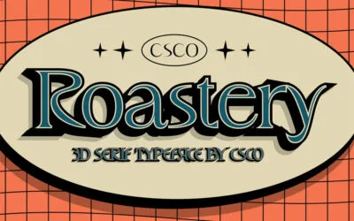 CS Roastery 3D Font