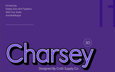 Charsey 3D Font