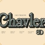 Chavler 3D Font