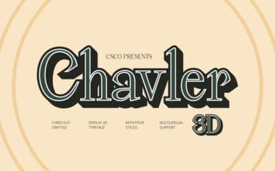 Chavler 3D Font