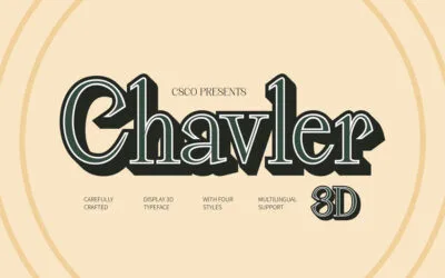 Chavler 3D Font