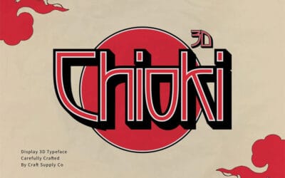 Chioki 3D Font
