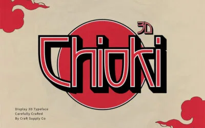 Chioki 3D Font
