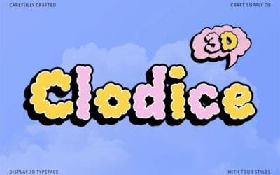 Clodice 3D Font