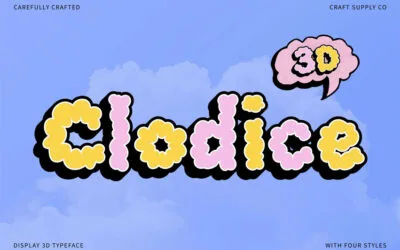 Clodice 3D Font