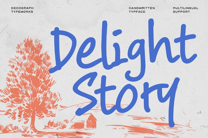Delight Story Font