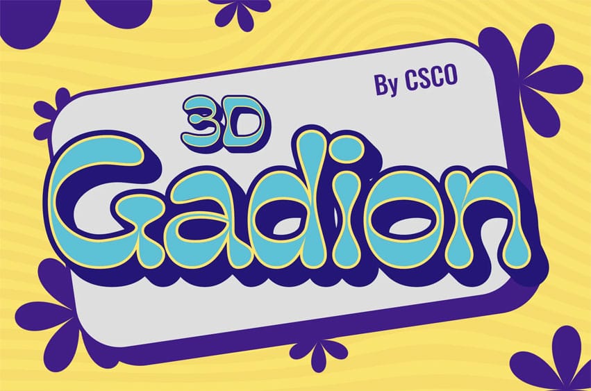 Gadion 3D Font