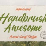 Handbrush Awesome Font